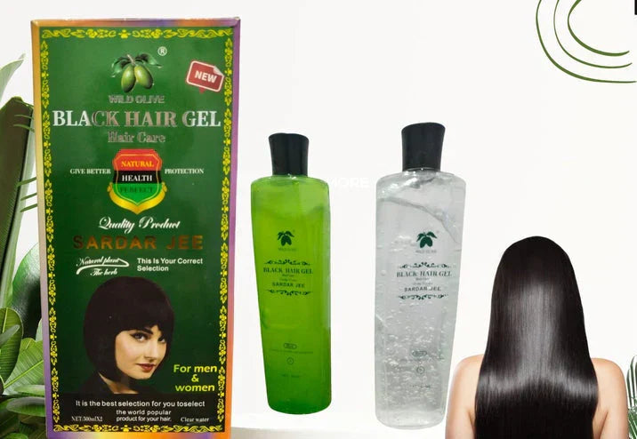 Sardar Jee Hair Color Gel EASY DYEING COLOURING GEL + OIL 2 BOTTLES 500 ML