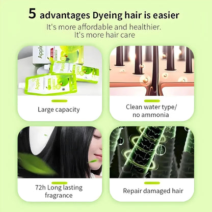 Apple Hair Color Cream Premium Quality [FREE HOME 🚚DELIVERY]