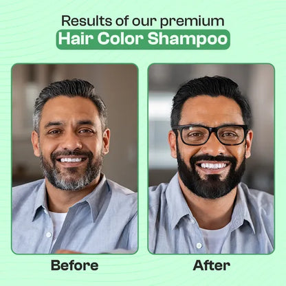 Kiwinz Hair Color Shampoo Natural Black 200ml Argan Oil Extract